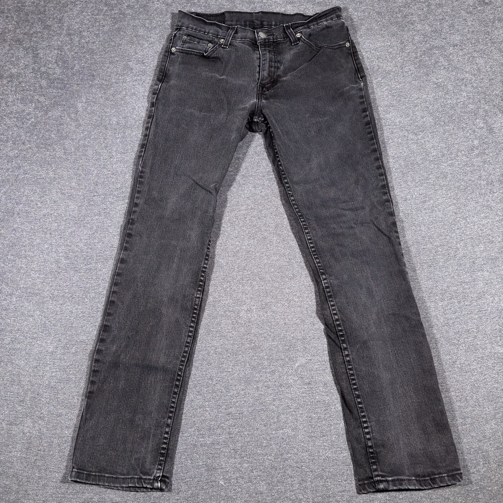 Levi's 511 Slim Fit Jeans Mens 30x30 Black Denim Stretch‎ Casual Pants Modern